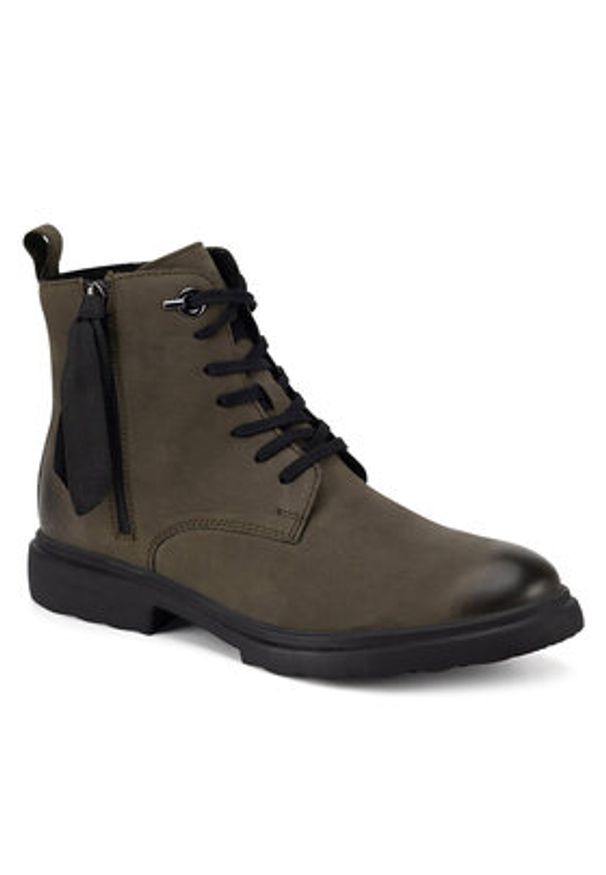 Lasocki Trzewiki WI23-SDAM-04 Zielony. Kolor: zielony. Materiał: nubuk, skóra