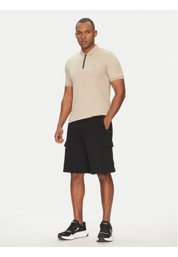 EA7 Emporio Armani Polo 8NPF13 PJRGZ U6155 Granatowy Regular Fit. Typ kołnierza: polo. Kolor: beżowy. Materiał: syntetyk