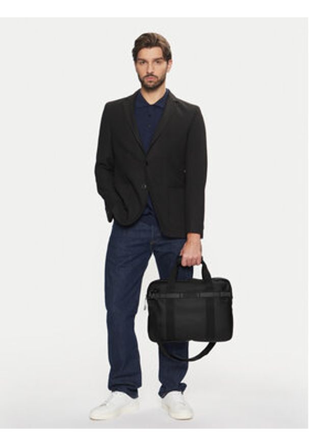 TOMMY HILFIGER - Tommy Hilfiger Torba na laptopa AM0AM12745 Czarny. Kolor: czarny. Materiał: skóra