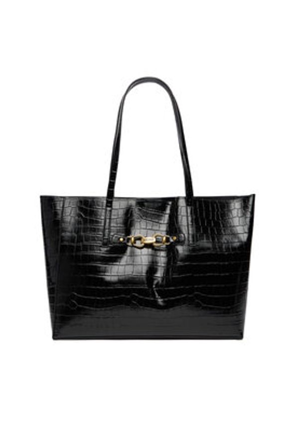 Just Cavalli Torebka 79RA4BH6 ZSB96 Czarny. Kolor: czarny. Materiał: skórzane