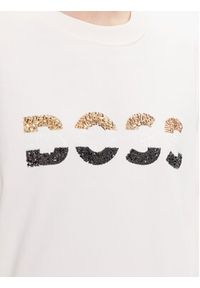 BOSS - Boss Bluza 50485251 Beżowy Oversize. Kolor: beżowy. Materiał: bawełna #4