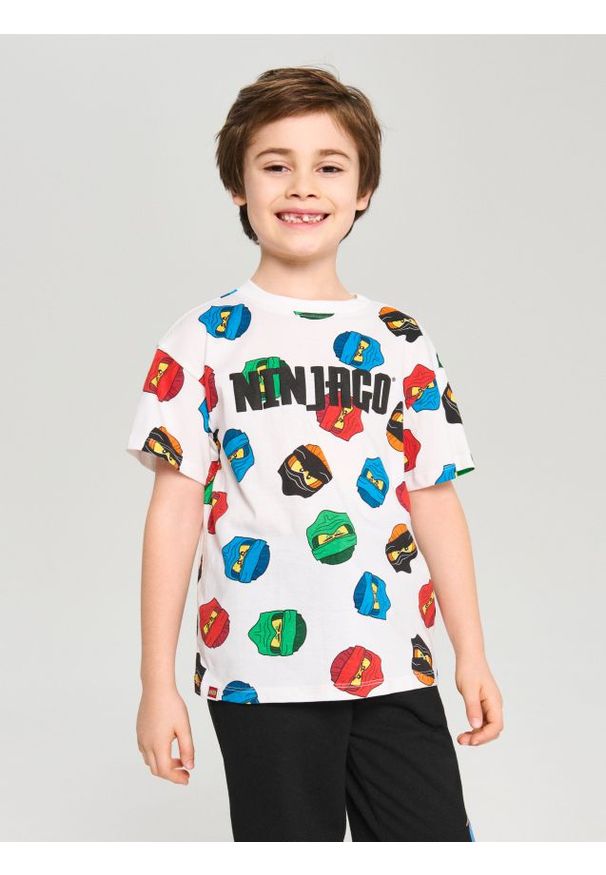 Sinsay - Koszulka Ninjago - biały. Kolor: biały