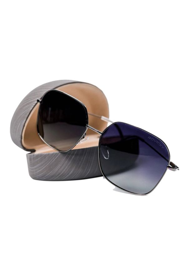 ROVICKY - Rovicky okulary przeciwsłoneczne polaryzacyjne ochrona UV komplet. Materiał: guma