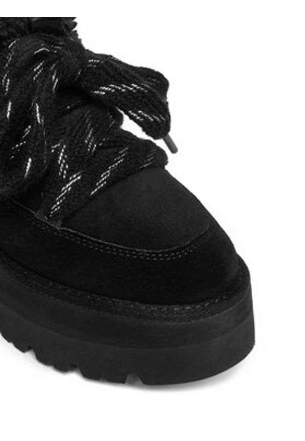 Karl Lagerfeld - KARL LAGERFELD Śniegowce KL48632 Czarny. Kolor: czarny. Materiał: skóra, zamsz