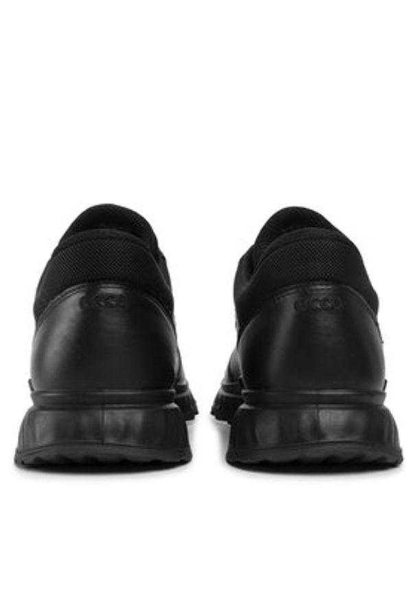 ecco - ECCO Sneakersy Exostride W GORE-TEX 83530301001 Czarny. Kolor: czarny. Materiał: skóra. Technologia: Gore-Tex