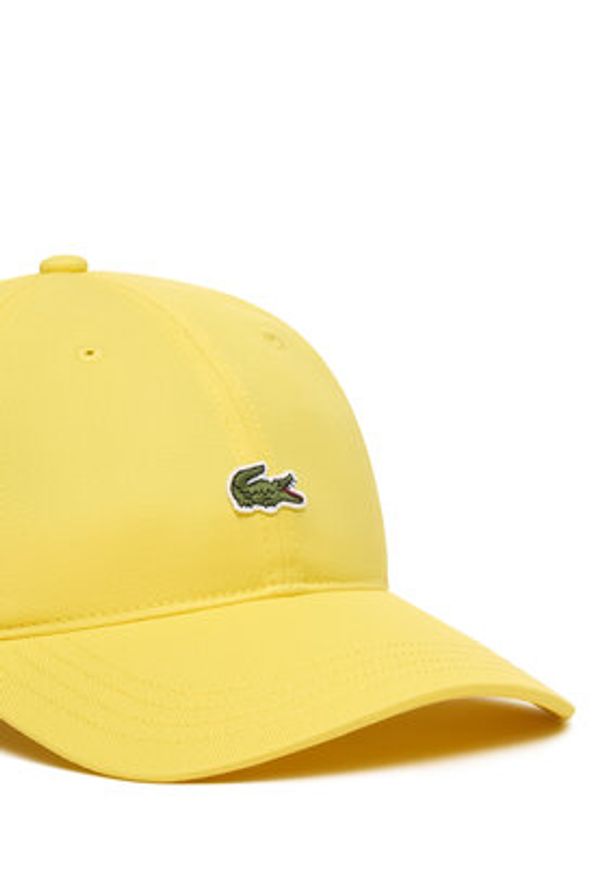 Lacoste Czapka z daszkiem RK0491 Żółty jasny. Kolor: żółty. Materiał: bawełna