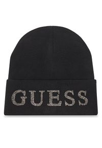Guess Czapka AW5398 POL01 Czarny. Kolor: czarny. Materiał: wiskoza, materiał