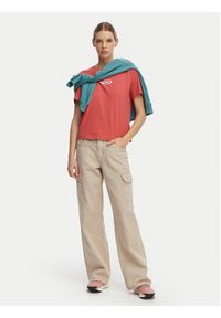 Quiksilver T-Shirt Standard EQWZT03197 Bordowy Regular Fit. Kolor: czerwony. Materiał: bawełna #6