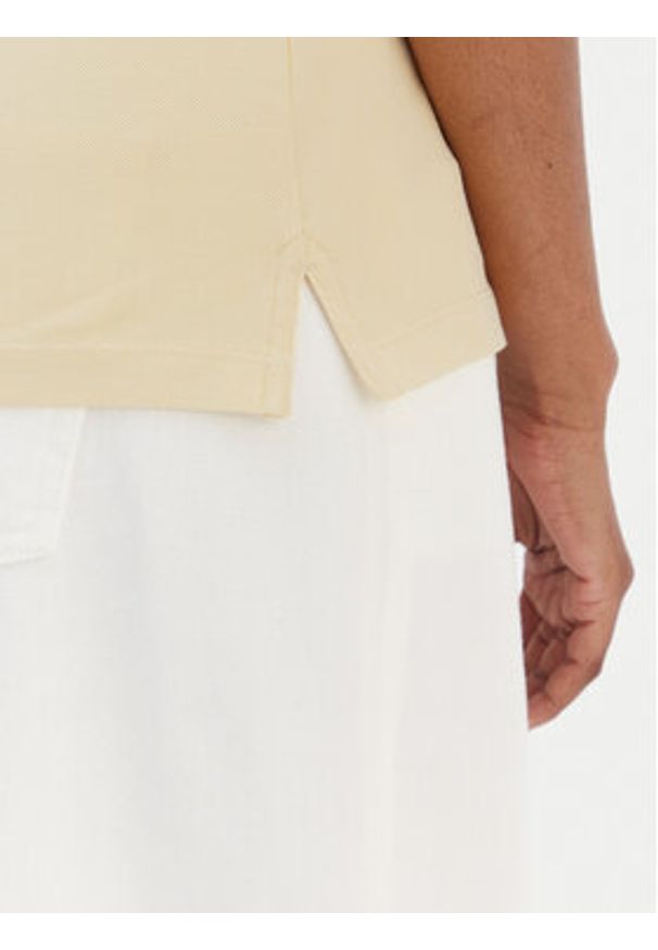 TOMMY HILFIGER - Tommy Hilfiger Polo 1985 WW0WW43225 Żółty Slim Fit. Typ kołnierza: polo. Kolor: żółty. Materiał: bawełna