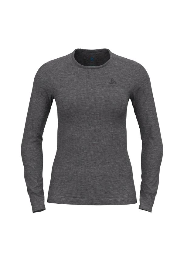 Koszulka damska Odlo BL TOP crew neck l/s ACTIVE WARM ECO. Kolor: wielokolorowy, czarny, szary