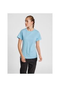 Koszulka damska Hummel Red Basic. Kolor: niebieski. Materiał: bawełna. Sport: fitness #1