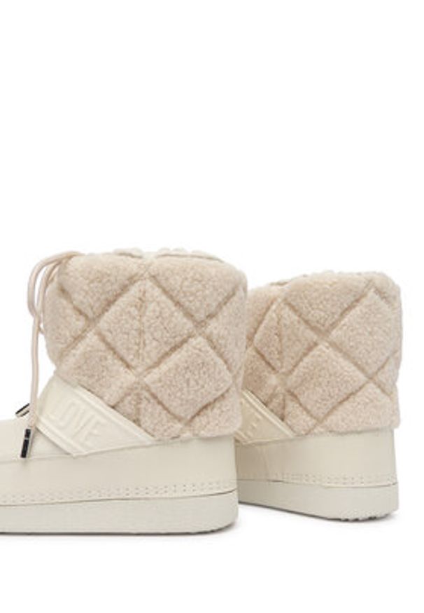 Love Moschino - LOVE MOSCHINO Śniegowce JA24412G0NISJ Écru. Materiał: skóra