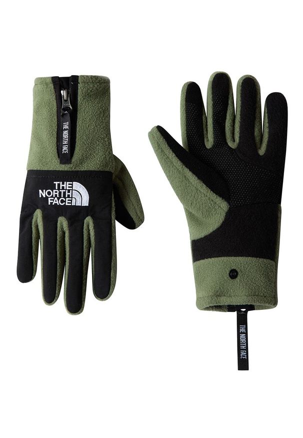 Rękawiczki unisex The North Face Denali Etip 0A888SBO91 - zielone. Kolor: zielony. Materiał: poliester, materiał. Wzór: nadruk. Sezon: zima, jesień