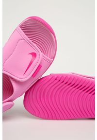 Nike Kids - Sandały dziecięce Sunray Adjust 5 V2. Zapięcie: rzepy. Kolor: różowy. Materiał: syntetyk, materiał. Wzór: gładki #4