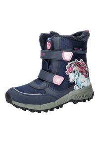 Kappa - Buty zimowe dziewczęce, Flake II Tex K. Kolor: niebieski. Sezon: zima. Styl: sportowy. Sport: turystyka piesza #1