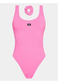 Calvin Klein Swimwear Strój kąpielowy KW0KW02401 Różowy. Kolor: różowy. Materiał: syntetyk #4