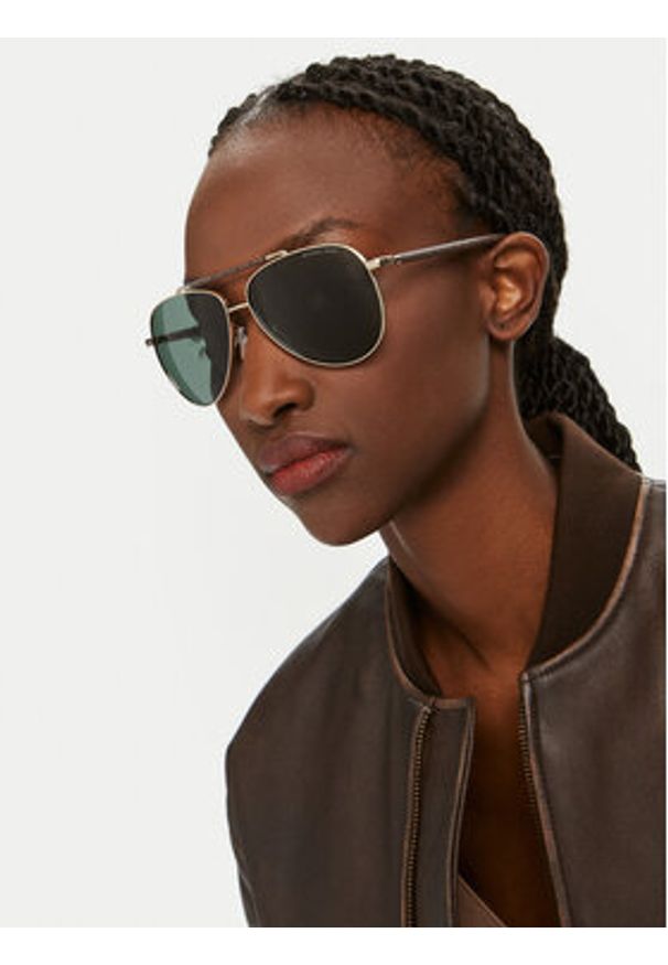 Michael Kors Okulary przeciwsłoneczne Portugal 0MK1146 10143H Złoty. Kolor: złoty