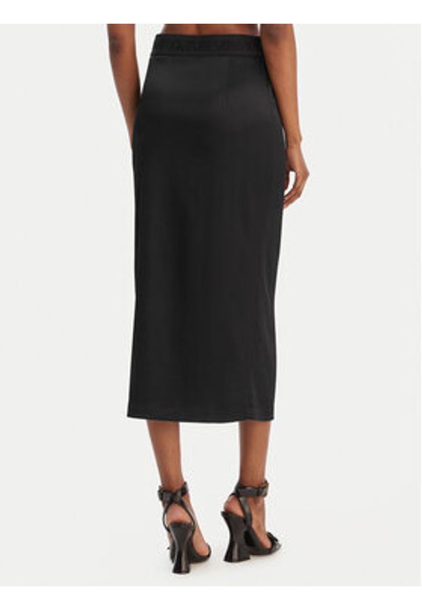 Versace Jeans Couture Spódnica ołówkowa 80HAE806 N0640 Czarny Slim Fit. Kolor: czarny. Materiał: wiskoza