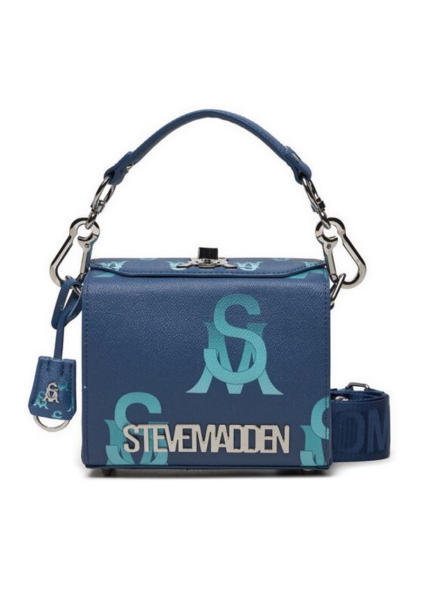 Steve Madden Torebka Bkrome-2 SM13001452-02002-BLU Niebieski. Kolor: niebieski. Materiał: skórzane