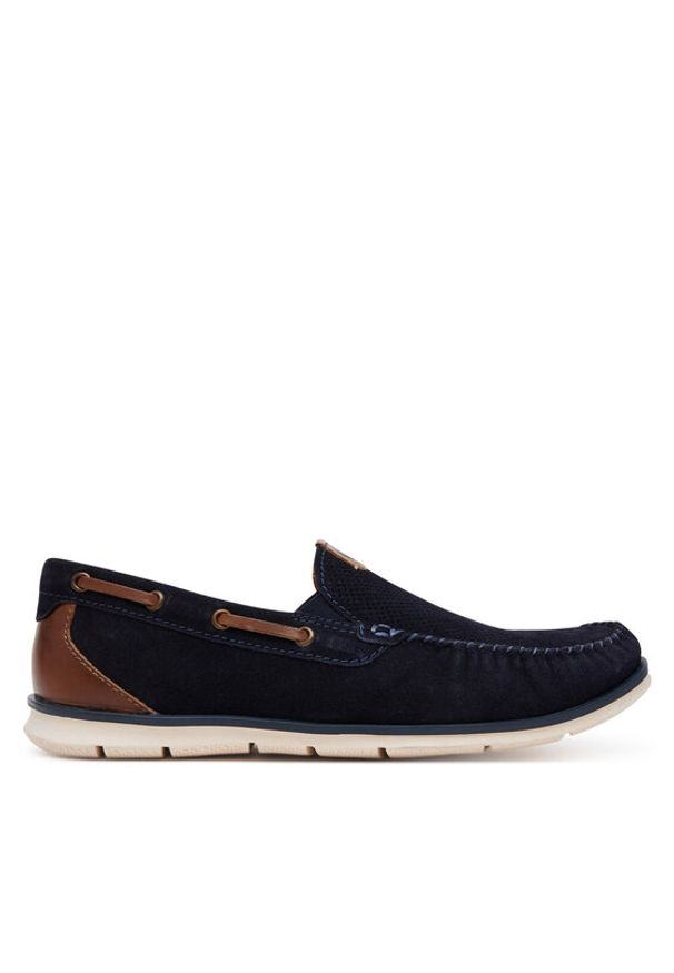 Bugatti Mokasyny 321-ARU61-1400 Granatowy. Kolor: niebieski. Materiał: skóra, zamsz