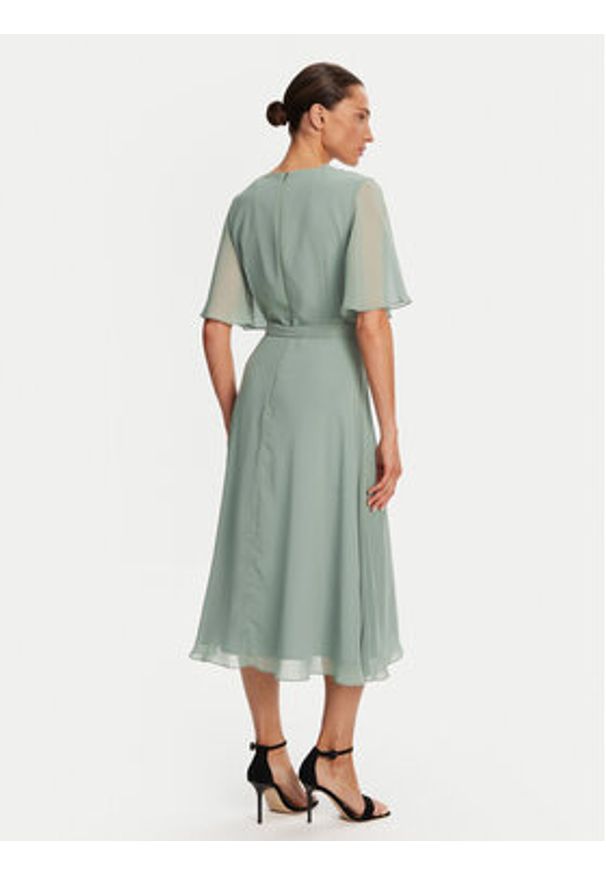Swing Sukienka koktajlowa 5AI10200 Zielony Regular Fit. Kolor: zielony. Materiał: syntetyk. Styl: wizytowy