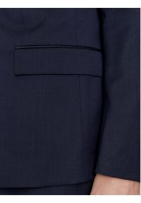 Calvin Klein Marynarka K10K112291 Granatowy Slim Fit. Kolor: niebieski. Materiał: wełna