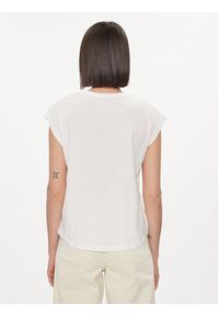 Pepe Jeans Bluzka Bloom PL504821 Biały Regular Fit. Kolor: biały. Materiał: bawełna #4