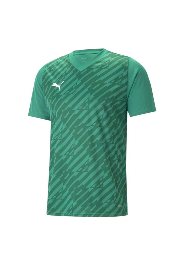 Puma - Męska Koszulka TeamULTIMATE. Kolor: zielony