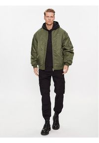 Tommy Jeans Kurtka bomber Authentic DM0DM17660 Zielony Relaxed Fit. Kolor: zielony. Materiał: syntetyk