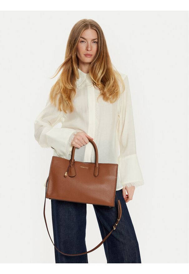 MICHAEL Michael Kors Torebka 30F4GETS2L Brązowy. Kolor: brązowy. Materiał: skórzane