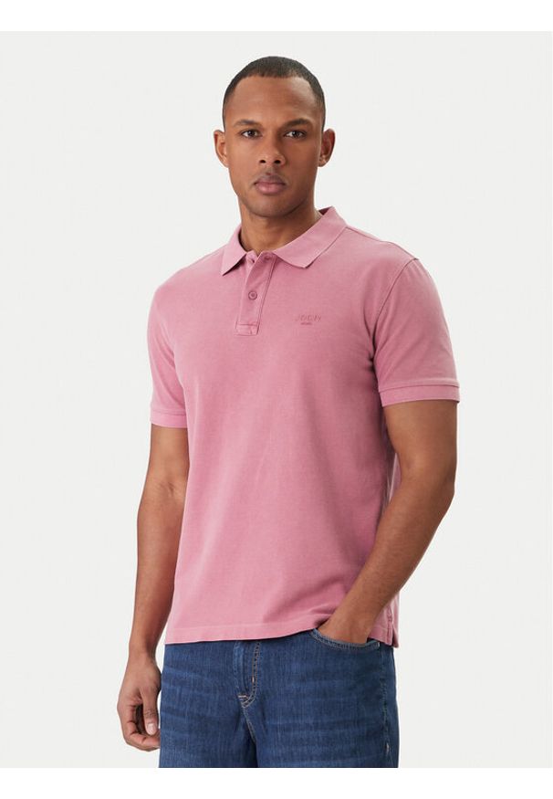JOOP! Jeans Polo Ambrosian 30045619 Różowy Modern Fit. Typ kołnierza: polo. Kolor: różowy. Materiał: bawełna