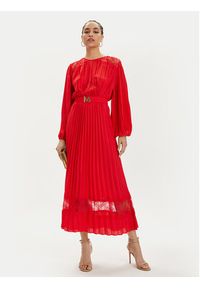 Lola Casademunt by Maite Sukienka wieczorowa MS2416006 Czerwony Regular Fit. Kolor: czerwony. Materiał: syntetyk. Styl: wizytowy #3