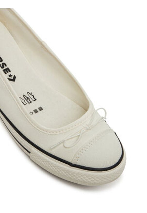 Converse Baleriny Chuck Taylor All Star Dainty Ballerina A16211C Beżowy. Kolor: beżowy. Materiał: materiał