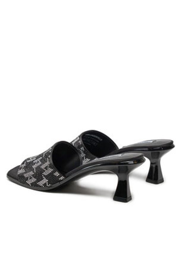 Karl Lagerfeld - KARL LAGERFELD Klapki KL30112 Czarny. Kolor: czarny. Materiał: materiał