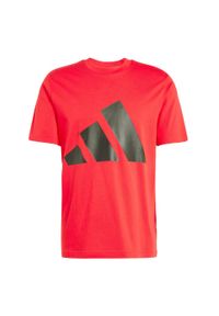 Adidas - Koszulka Essentials Big Logo. Kolor: czerwony, wielokolorowy, czarny. Materiał: bawełna