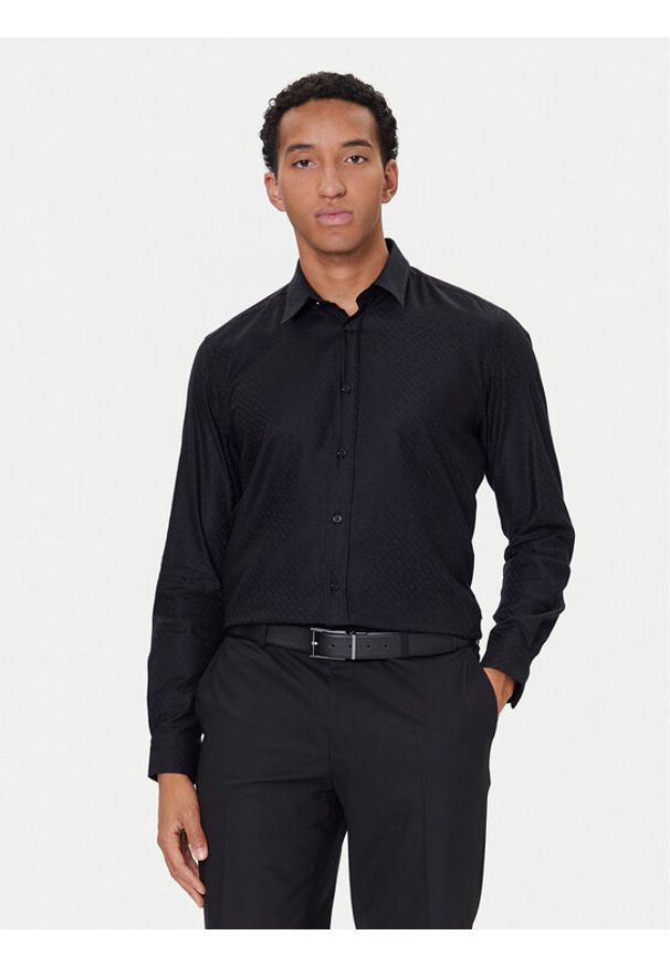 BOSS Koszula C-Liam 50550657 Czarny Regular Fit. Kolor: czarny. Materiał: bawełna