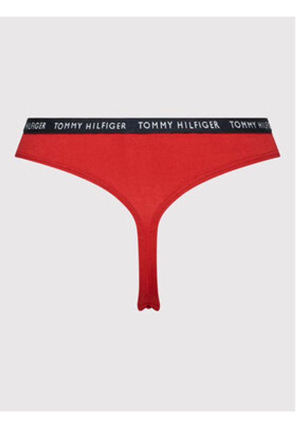 TOMMY HILFIGER - Tommy Hilfiger Komplet 3 par stringów UW0UW02829 Kolorowy. Materiał: bawełna. Wzór: kolorowy