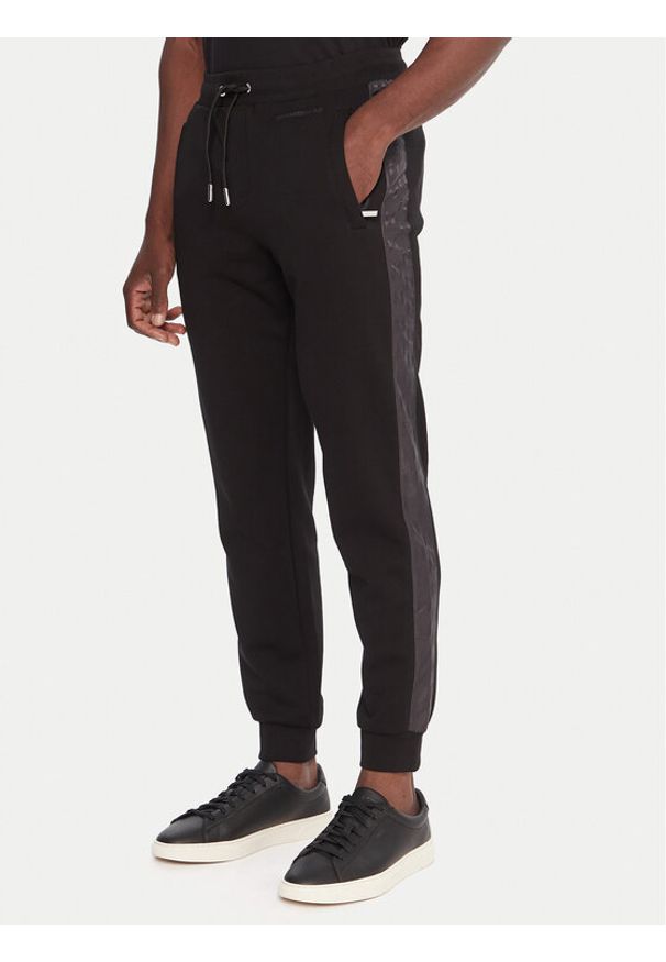 Karl Lagerfeld - KARL LAGERFELD Spodnie dresowe 705036 554910 Czarny Slim Fit. Kolor: czarny. Materiał: bawełna