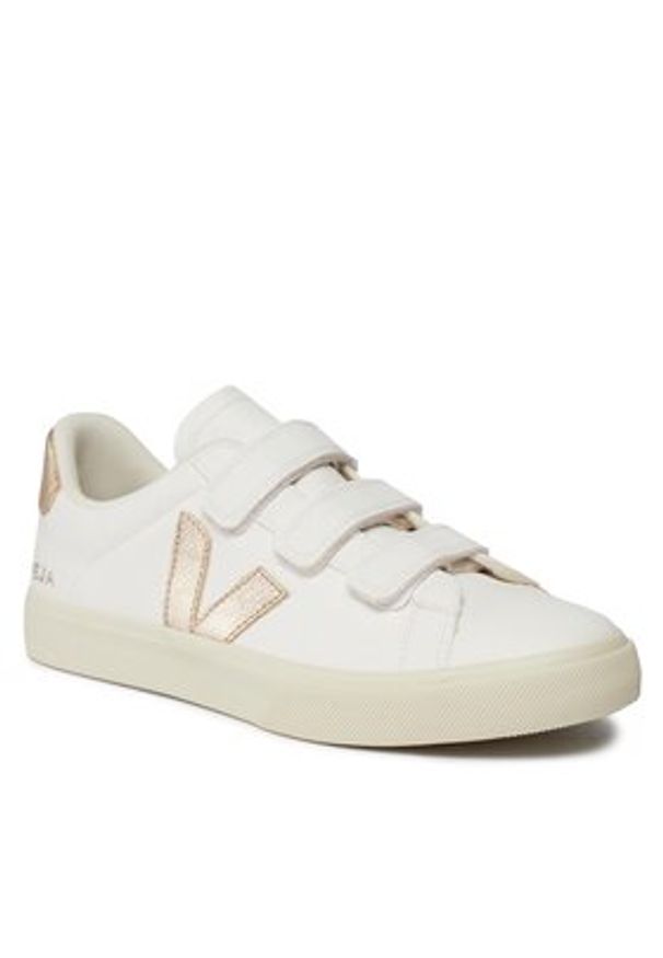 Veja Sneakersy Recifee Logo Chromefree Leather RC0502762B Biały. Kolor: biały. Materiał: skóra