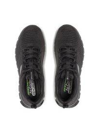 skechers - Skechers Sneakersy Fasten Up 232136/B Czarny. Kolor: czarny. Materiał: materiał #7