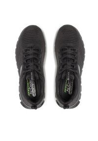 skechers - Skechers Buty Fasten Up 232136/B Czarny. Kolor: czarny. Materiał: materiał