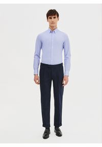 Pako Lorente - PAKO LORENTE - Dzianinowa koszula męska w pepitkę. Materiał: dzianina. Długość rękawa: długi rękaw. Długość: długie. Sezon: wiosna #6