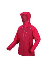 Birchdale Regatta damska trekkingowa kurtka z membraną. Okazja: na spacer. Kolor: różowy. Materiał: poliester. Sport: turystyka piesza #1