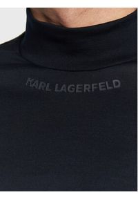 Karl Lagerfeld - KARL LAGERFELD Longsleeve 755001 524200 Granatowy Regular Fit. Typ kołnierza: dekolt w karo. Kolor: niebieski. Materiał: bawełna. Długość rękawa: długi rękaw #5