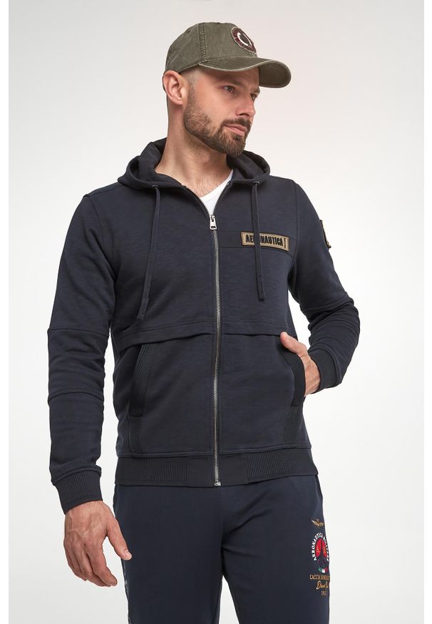 Aeronautica Militare - Bluza męska z kapturem AERONAUTICA MILITARE. Typ kołnierza: kaptur