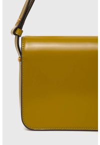 Tory Burch torebka skórzana kolor zielony. Kolor: zielony. Materiał: skórzane #3