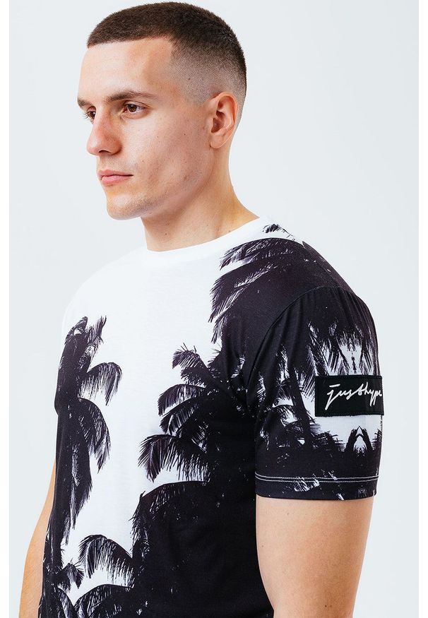 Hype T-shirt bawełniany kolor biały wzorzysty. Okazja: na co dzień. Kolor: biały. Materiał: bawełna. Styl: casual
