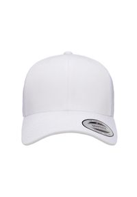 FLEXFIT - Czapka Dziecięca/dziecięca Retro Trucker. Kolor: biały. Styl: retro #1