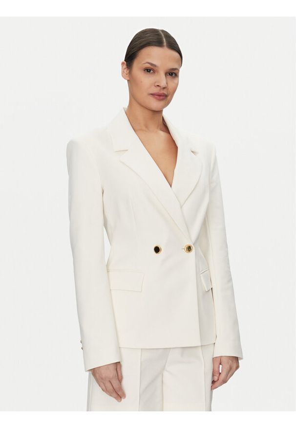 Marciano Guess Marynarka 5GGN24 7311A Écru Regular Fit. Kolor: kremowy. Materiał: bawełna, syntetyk