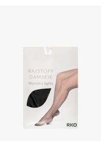 Ryłko - Czarne klasyczne rajstopy 50 DEN. Kolor: czarny. Materiał: nylon, bawełna, elastan, materiał